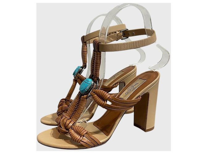 Valentino Garavani Sandali Valentino beige T.35 - vista 5
