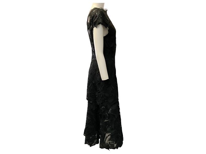 Vestido Laura de encaje signature negro Jonathan Simkhai - vista 2