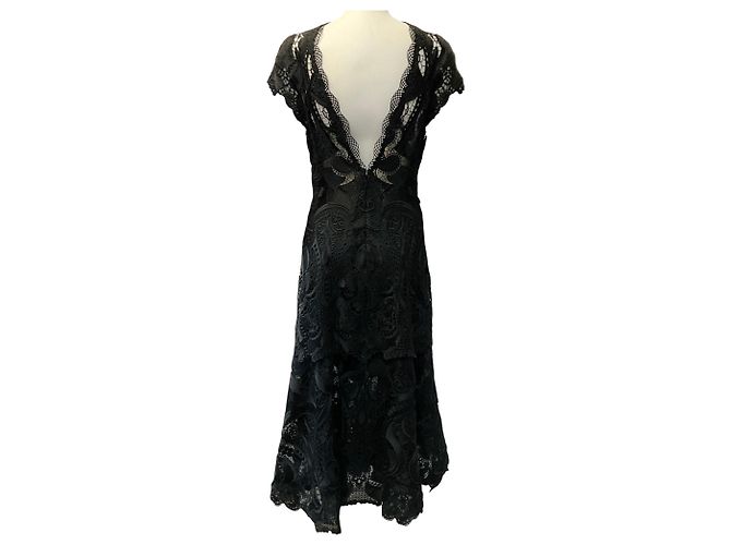Vestido Laura de encaje signature negro Jonathan Simkhai - vista 3