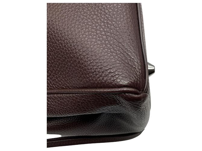Borsa Carryall Maude in pelle Caviar Espresso Staud - vista 10