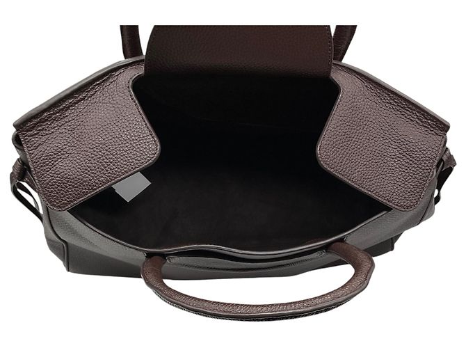 Borsa Carryall Maude in pelle Caviar Espresso Staud - vista 6