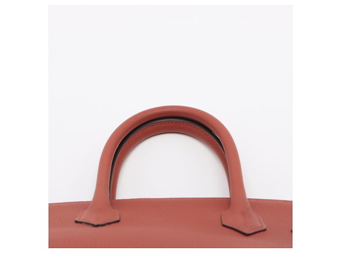 Hermès Borsa a mano Birkin 30 in pelle Taurillon Clemence Brique - vista 6