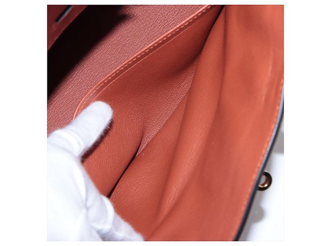 Hermès Borsa a mano Birkin 30 in pelle Taurillon Clemence Brique - vista 9