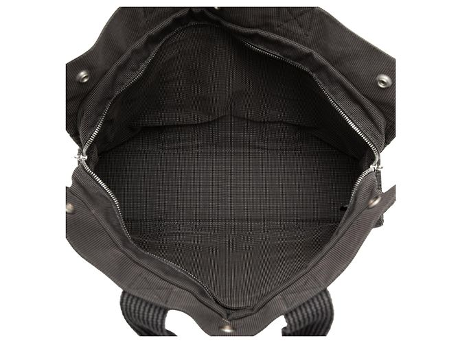 Borsa Tote Hermès Herline MM in tela grigia - vista 4