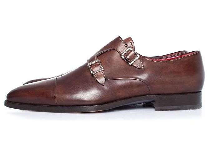 Santoni, Scarpa double monk strap - vista 2