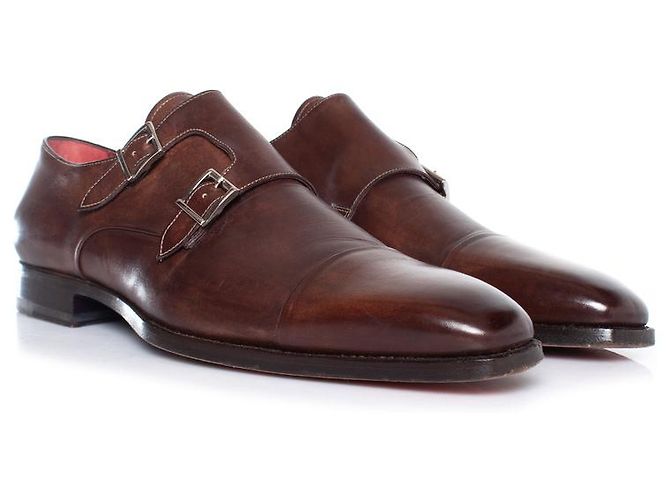 Santoni, Scarpa double monk strap - vista 5