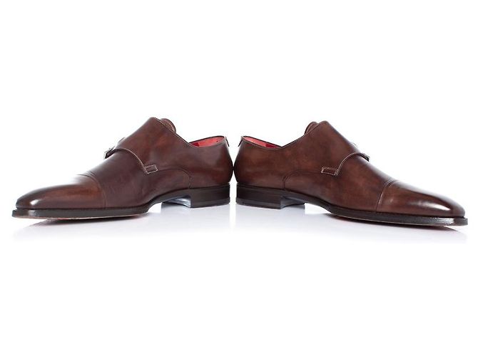 Santoni, Scarpa double monk strap - vista 7
