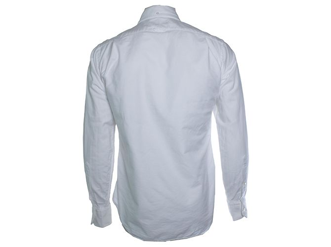 Thom Browne, Camicia bianca con taschino sul petto - vista 2