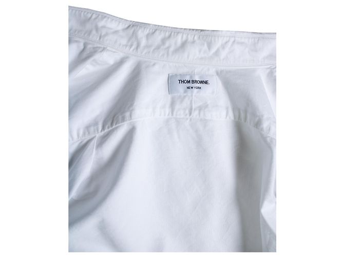 Thom Browne, Camicia bianca con taschino sul petto - vista 5