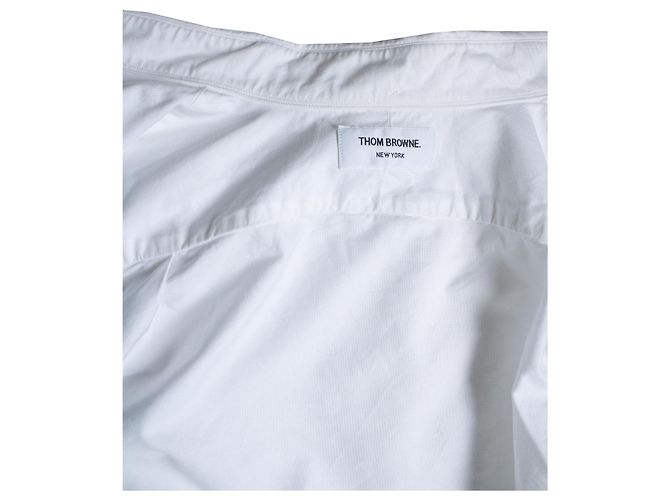 Thom Browne, Camicia bianca con taschino sul petto - vista 6