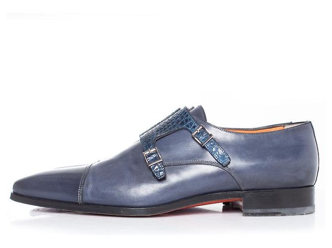 Santoni, scarpe double monk strap - vista 2