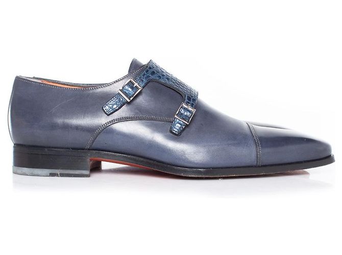 Santoni, scarpe double monk strap - vista 6