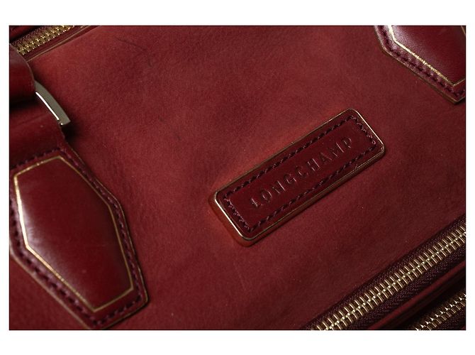 Longchamp, red suede legend bag - view 10