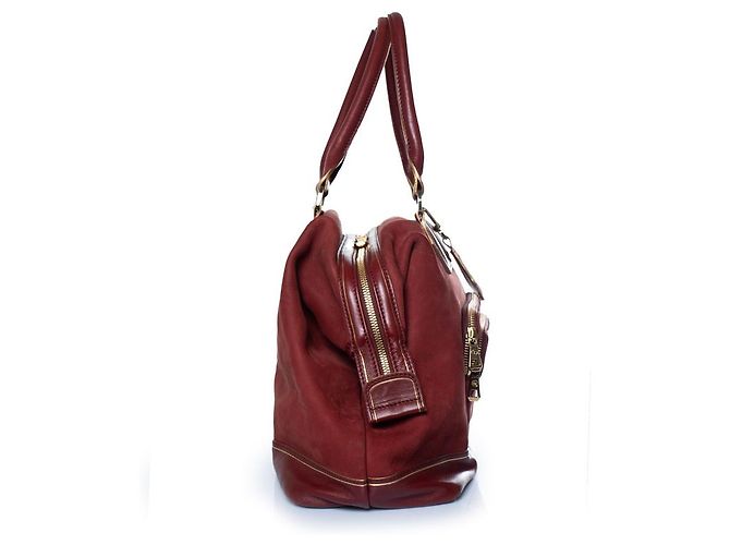 Longchamp, red suede legend bag - view 4