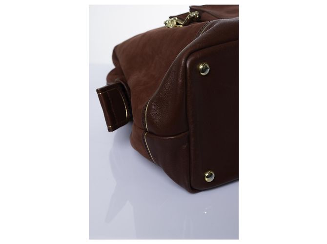 Longchamp, red suede legend bag - view 7