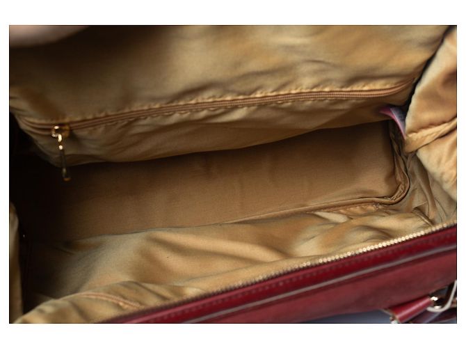 Longchamp, red suede legend bag - view 9