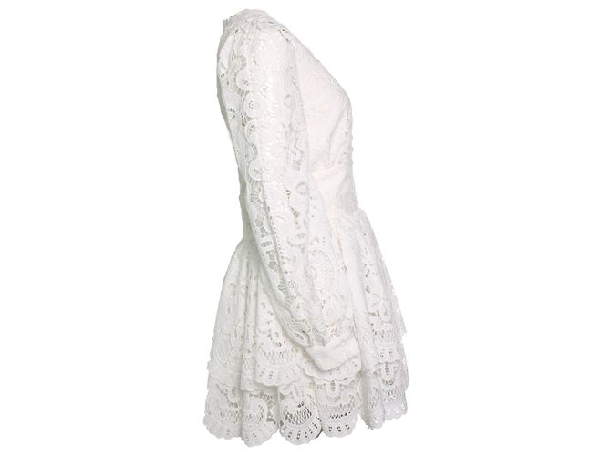 Autre Marque Vita Grace, Camille Cutwork Dream Kleid in Weiß - Ansicht 2