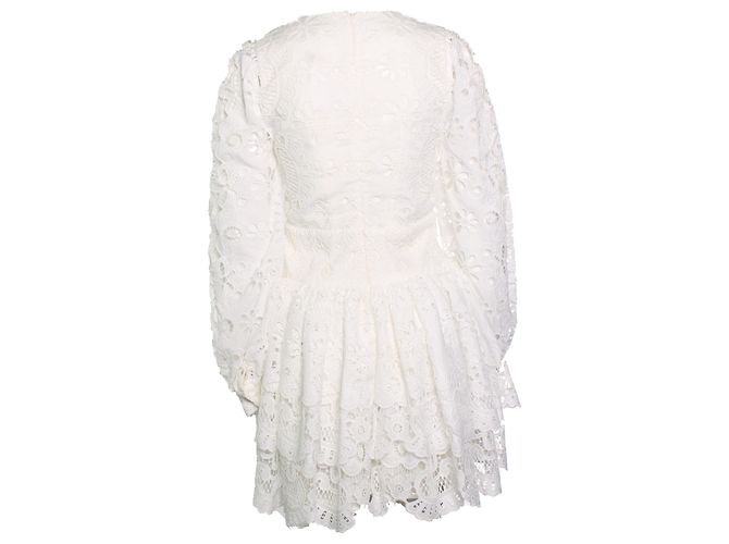 Autre Marque Vita Grace, Camille Cutwork Dream Kleid in Weiß - Ansicht 3