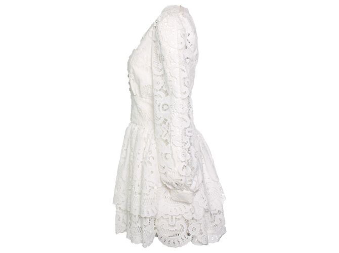 Autre Marque Vita Grace, Camille Cutwork Dream Kleid in Weiß - Ansicht 4