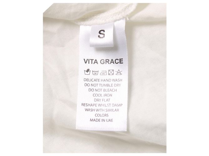 Autre Marque Vita Grace, Camille Cutwork Dream Kleid in Weiß - Ansicht 8