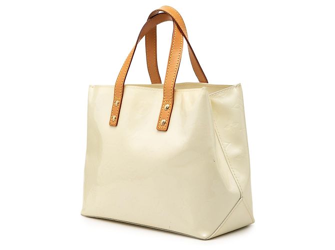 Borsa a mano Louis Vuitton Monogram Vernis Reade PM Bianca - vista 2