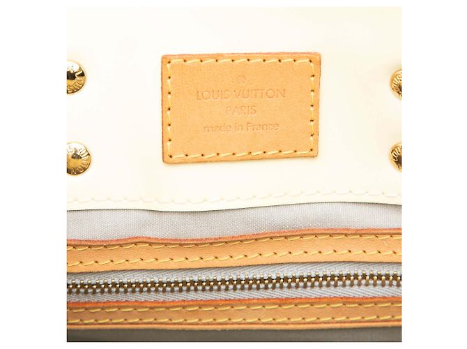 Borsa a mano Louis Vuitton Monogram Vernis Reade PM Bianca - vista 5