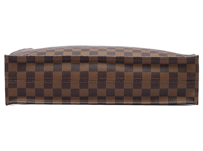 Borsa Tote Sac Plat Louis Vuitton Damier Ebene Marrone - vista 3