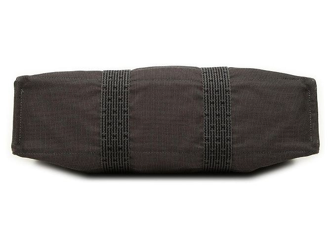 Borsa Tote Hermès Herline MM in tela grigia - vista 3
