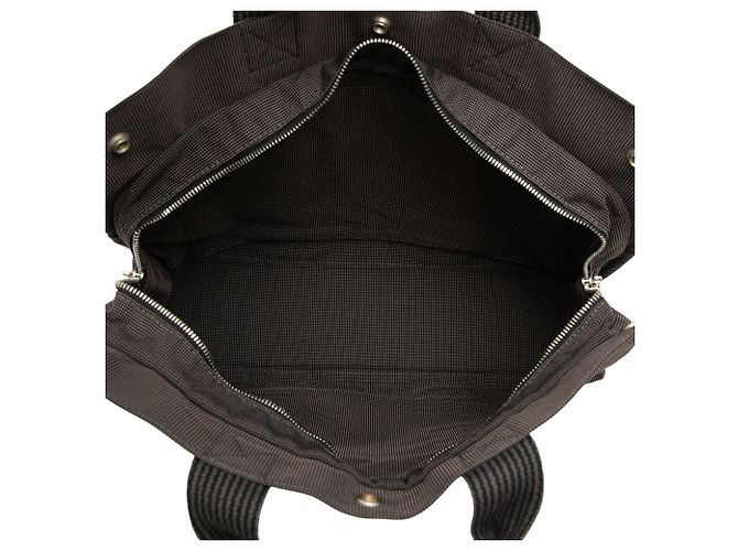 Borsa Tote Hermès Herline MM in tela grigia - vista 4