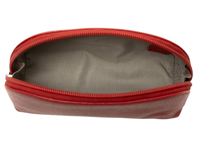 Beauty case Chanel CC Caviar rosso - vista 4