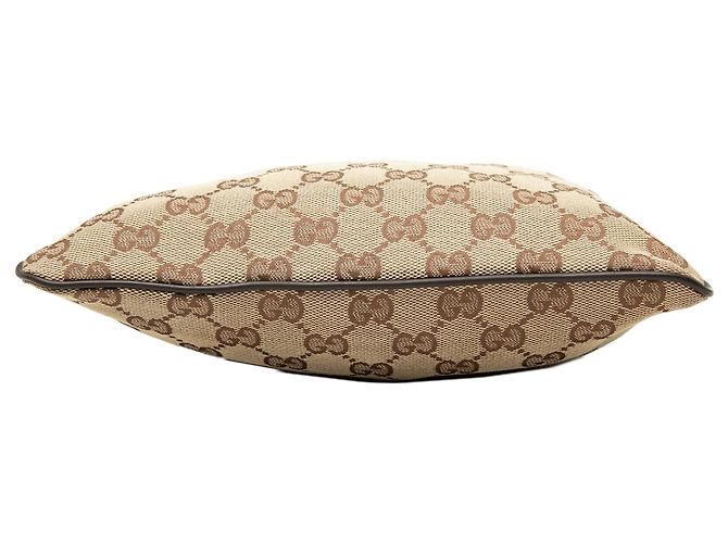 Borsa a tracolla Gucci GG Canvas Web beige - vista 3