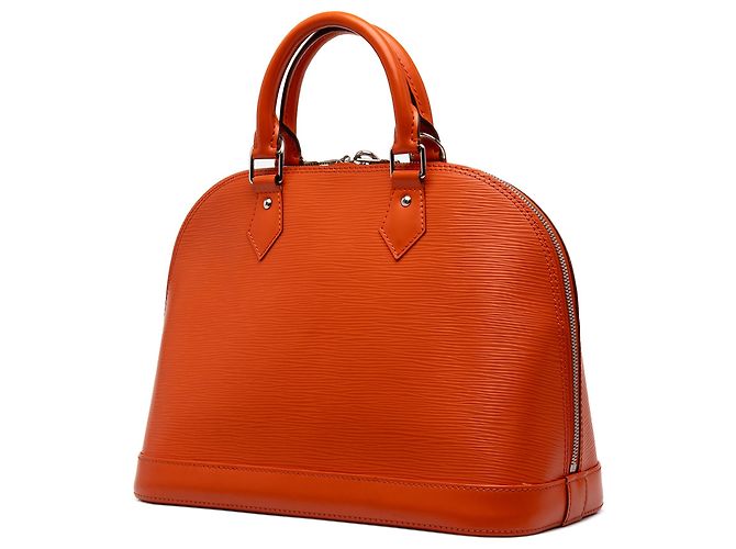 Borsa Satchel Louis Vuitton Epi Alma PM Orange - vista 2