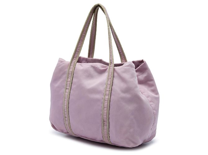 Borsa Tote Prada Tessuto viola - vista 2