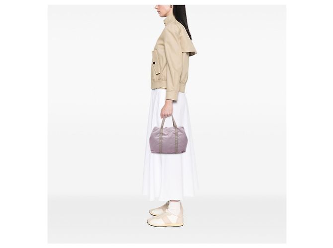 Borsa Tote Prada Tessuto viola - vista 7