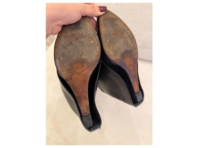 Givenchy Shark Botas em Couro Preto - vista 14