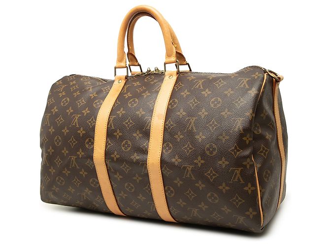 Borsa da viaggio Louis Vuitton Monogram Keepall Bandouliere 45 Marrone - vista 2