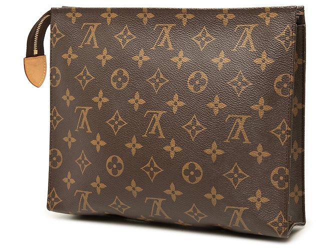 Pouch Toiletry 26 Louis Vuitton Monogram marrone - vista 2