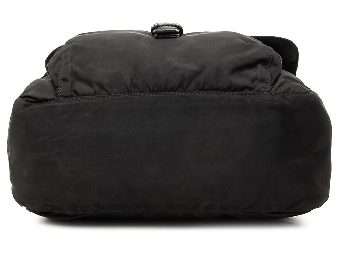 Bolsa Messenger Prada Tessuto preta com fivela e fecho éclair - vista 3