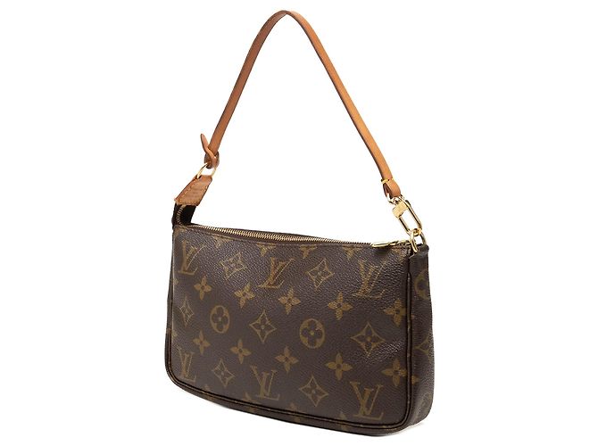 Borsa a tracolla Louis Vuitton Monogram Pochette Accessoires Marrone - vista 2