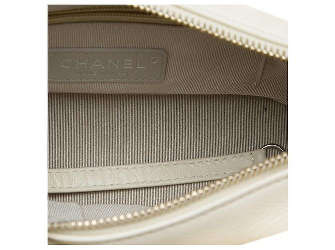 Borsa a tracolla Gabrielle Small in tweed e vitello marrone Chanel - vista 4