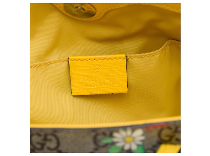 Borsa Tote Gucci Yuko Higuchi per bambini GG Supreme Cats and Daisies beige - vista 5