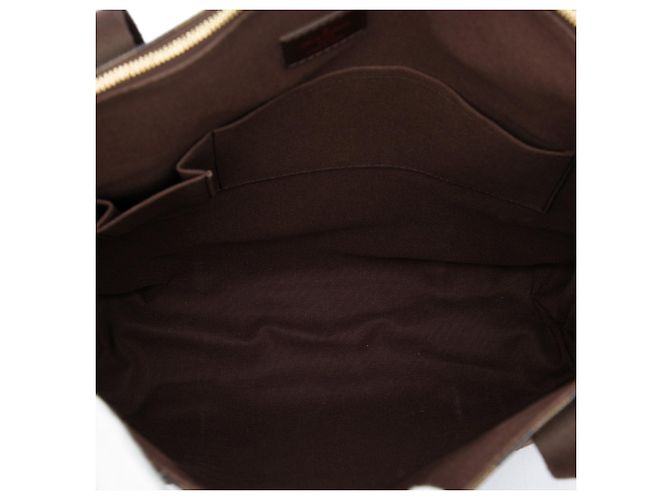 Borsa Tote Louis Vuitton Damier Ebene Cabas Beaubourg Marrone - vista 4