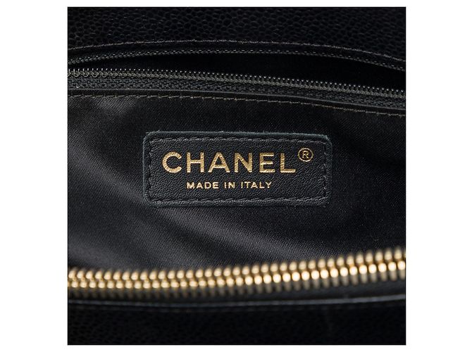 Borsa Grand Shopping Tote Chanel Caviar Nera - vista 5