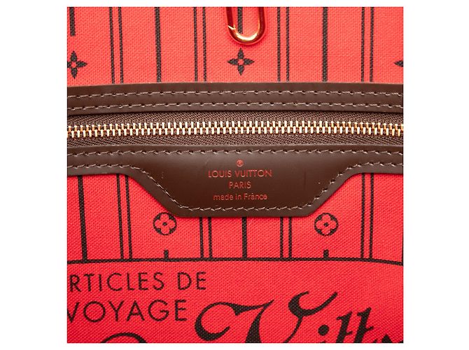 Louis Vuitton Damier Ebene Neverfull MM Tote Bag braun - Ansicht 5