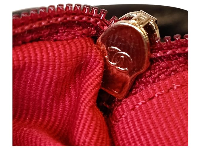 Borsa a patta Chanel 19 Medium in pelle di agnello nera - vista 7