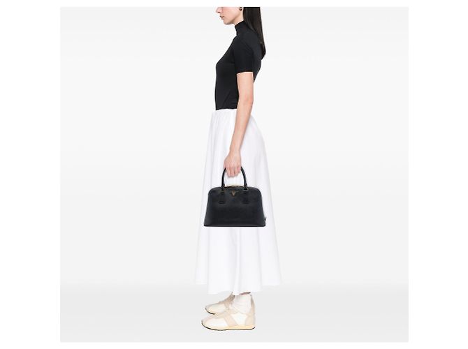 Borsa Prada Medium Saffiano Lux Promenade Nera - vista 6
