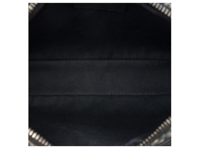 Borsa a tracolla Saddle Triple Pouch in tela Dior Oblique blu - vista 4