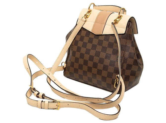 Zaino Louis Vuitton Damier Ebene Clapton Marrone - vista 2