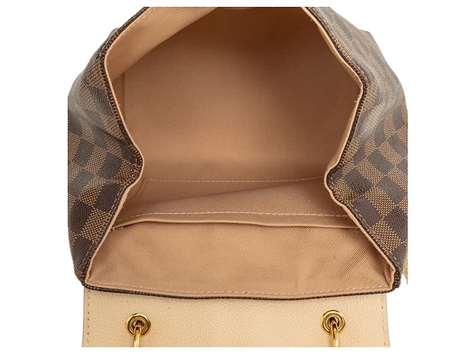 Zaino Louis Vuitton Damier Ebene Clapton Marrone - vista 4