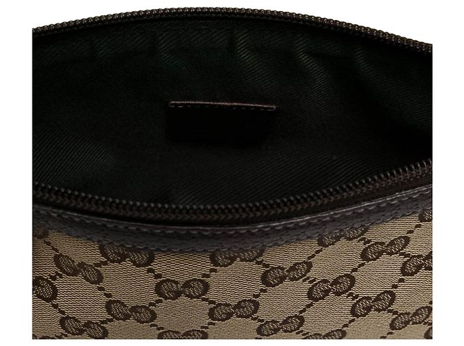 Borsa a pochette Gucci GG Canvas Abbey D Ring Beige - vista 5